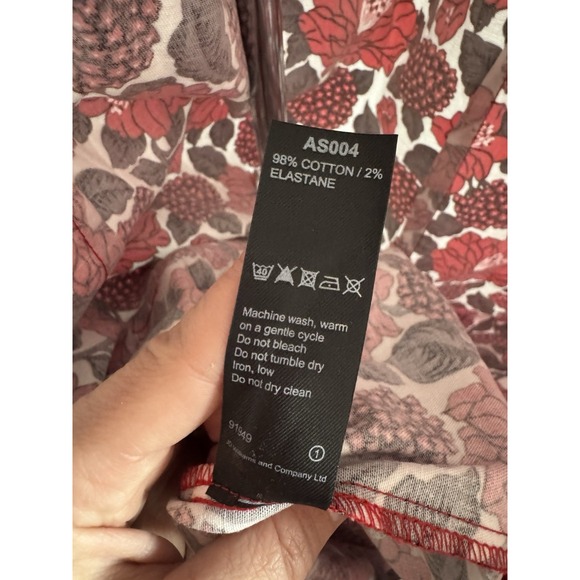 JOE BROWNS Women's Contrast Floral Print Statement Midi Dress, Red/White Sz:‎ 20 - Picture 6 of 9